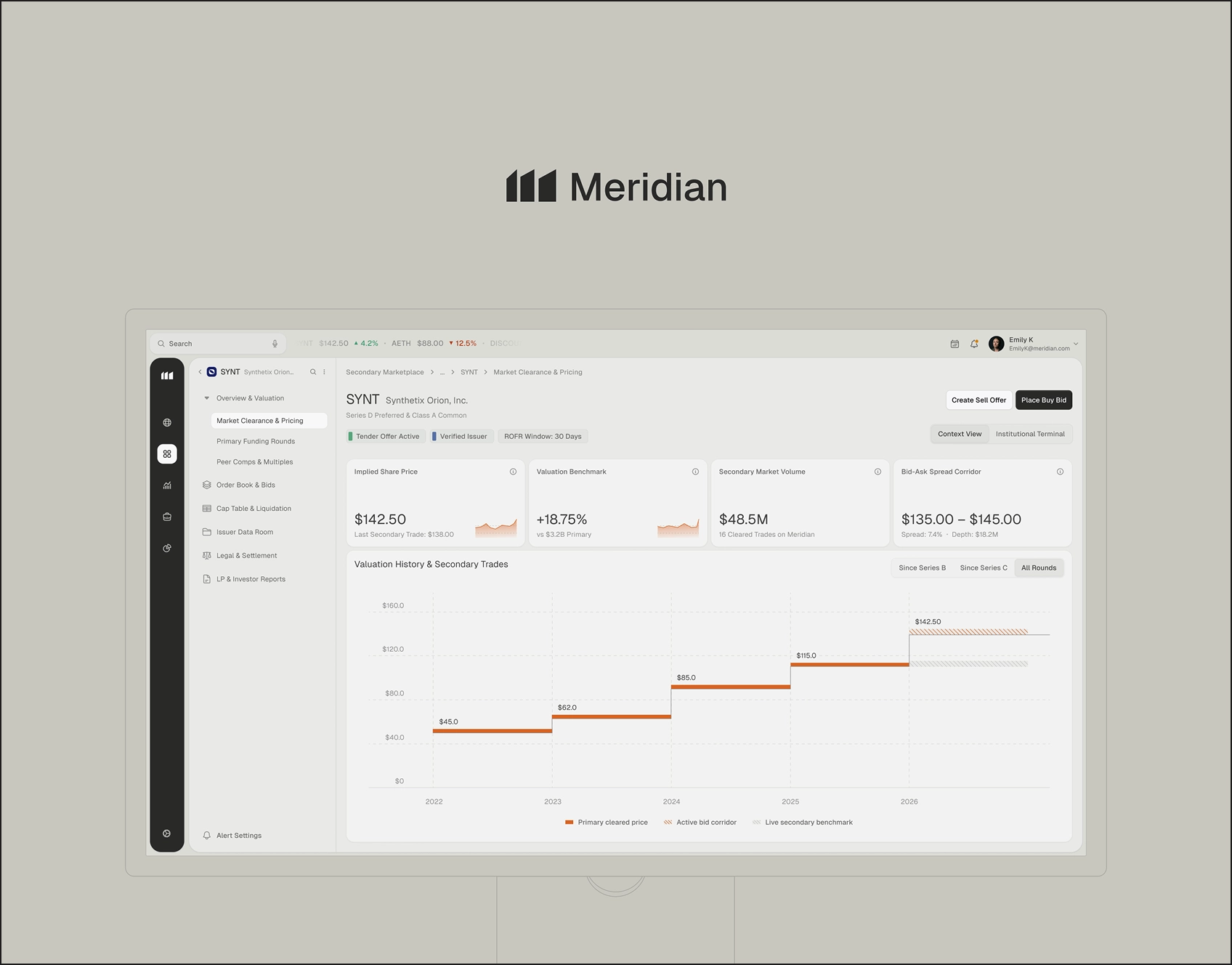 Meridian project screenshot