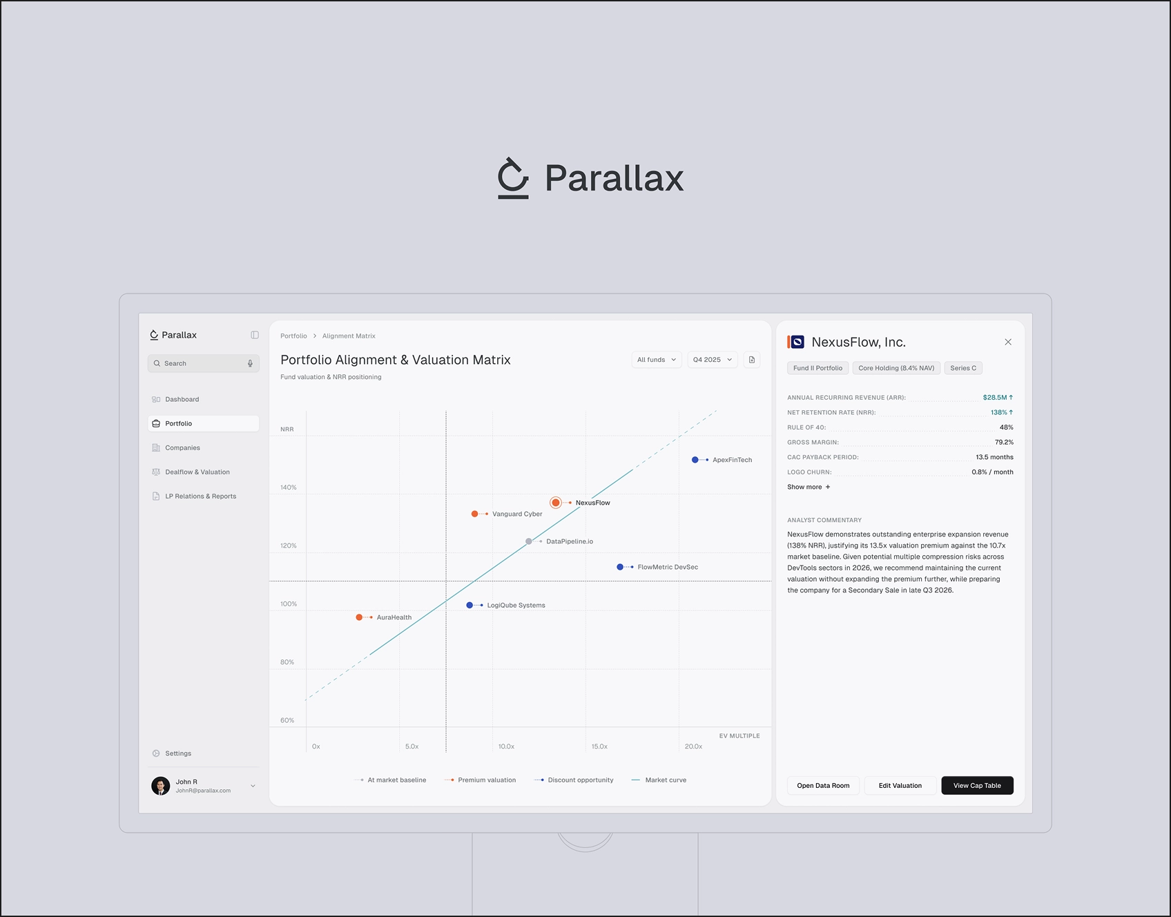 Parallax project screenshot