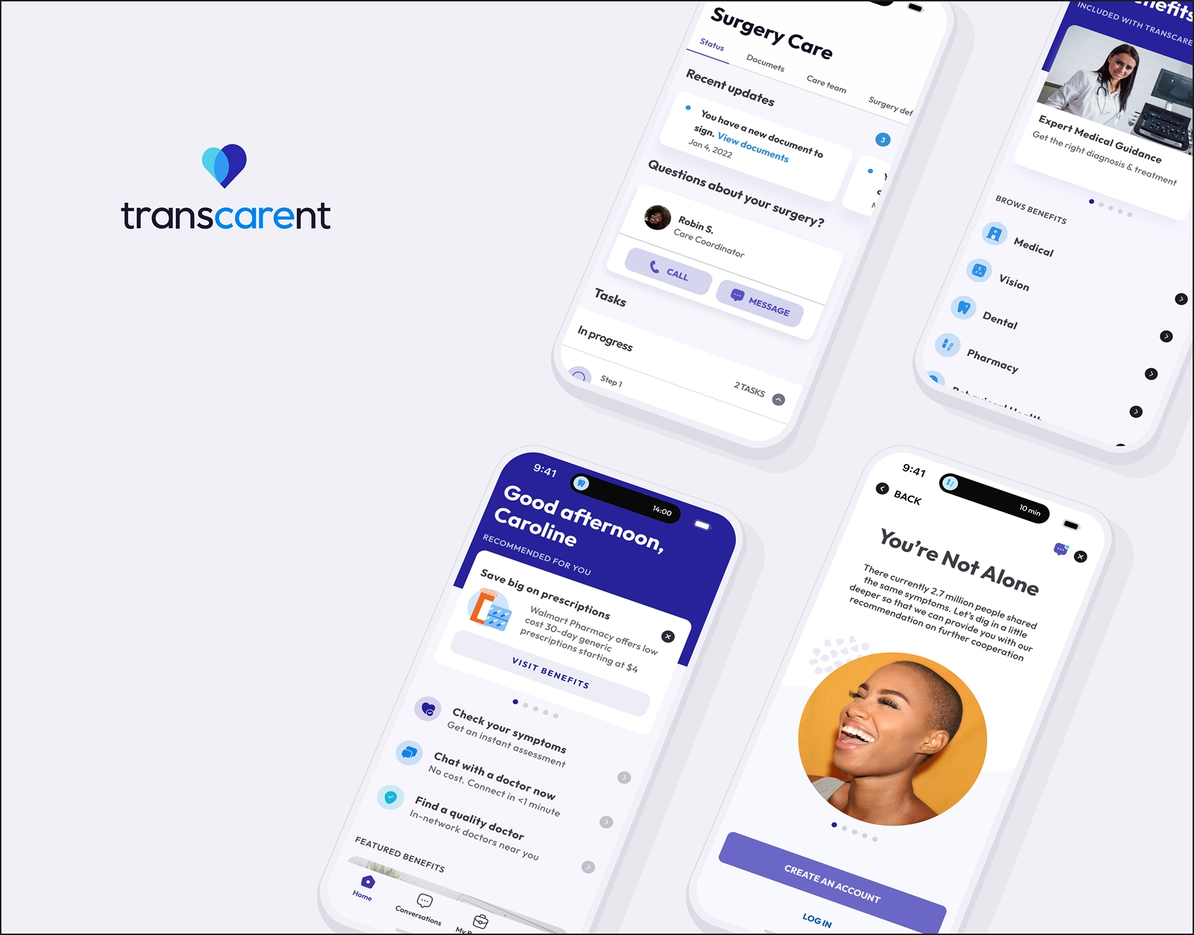 Transcarent project screenshot